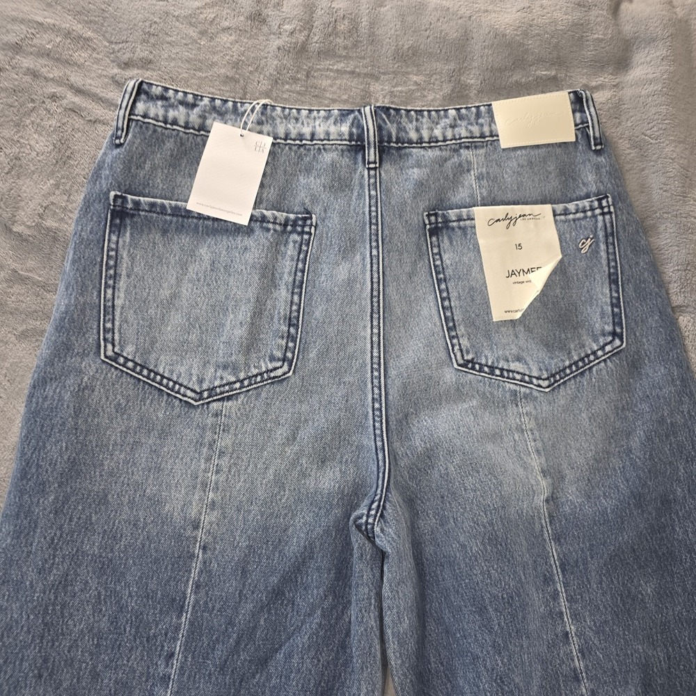 Carly Jean Los Angeles‎ Jaymee Wide Leg Jeans NWT Size 15